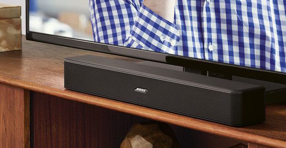 Get The Bose Solo Now Soundbar In Black Under Large TV