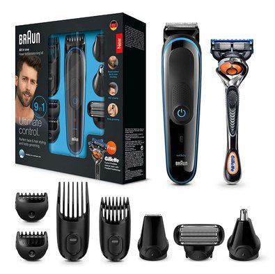 Grooming Kit Trimmer With Black And Blue Exterior