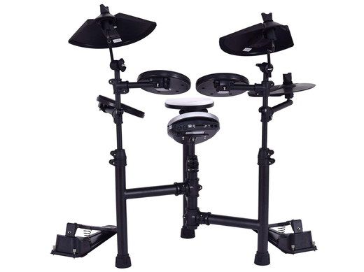 Get The Costway Now All Black Electronic Drum Set With 2 Sticks