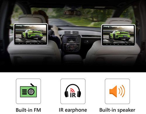 Get The Eonon Now Car DVD Players On Back Of 2 Front Seats