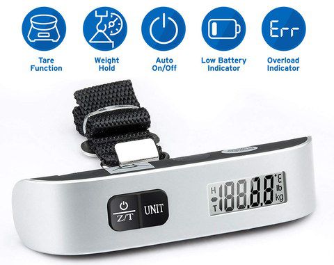 EtekCity Luggage Weight Scale Luggage Weight Scale In Polished Steel