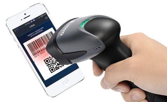 Eyoyo USB Product Scanner USB Product Scanner With White Smartphone