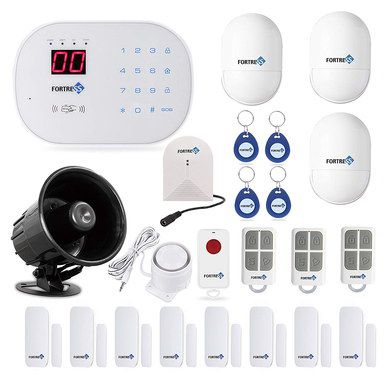 Wireless House Alarm With 4 Fobs