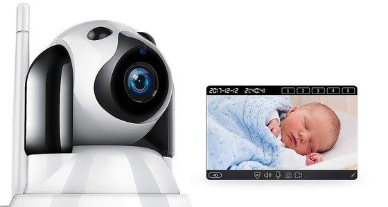 WiFi Baby Monitor In White With Smart Phone