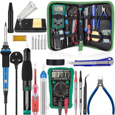 HandsKit Soldering Iron Kit Soldering Kit With Black Stand