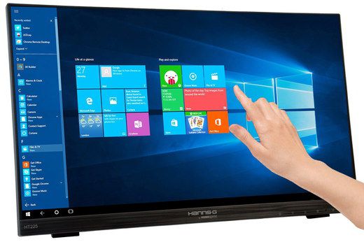 Touch Monitor With Blue Win 10 Screen