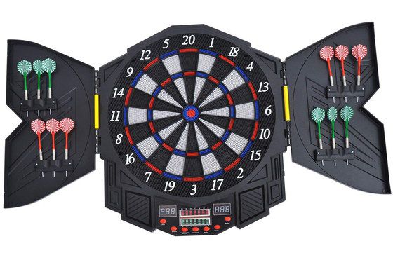 Get The Homcom Board Now Electronic Dartboard Set With LED Counter