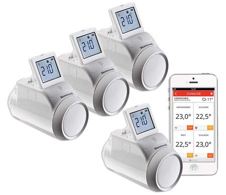 Multi Wireless Radiator Valves In White