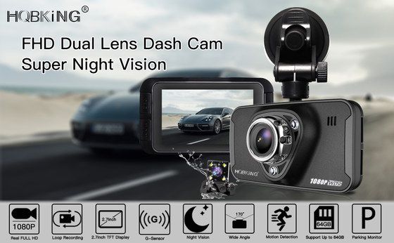The HQBKing Cheap Car Dash Car Dash Camera In Black On Screen