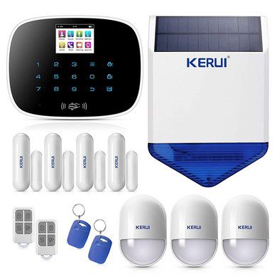 Wireless Home/Business Alarm With Blue Key Fobs