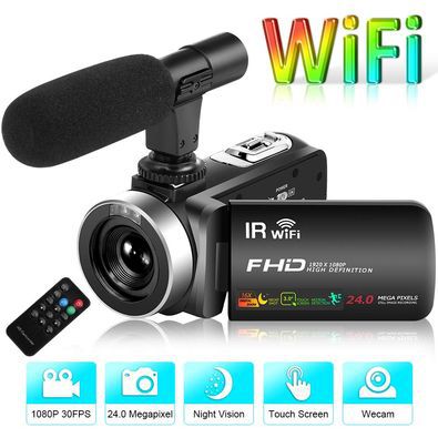 Black IR Camera With WiFi And Hand Remote