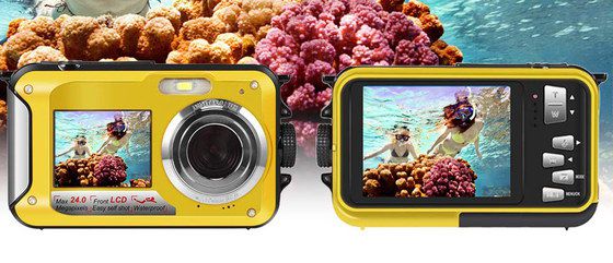 Pocket Sized Camera In Orange Casing