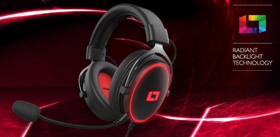 Lioncast USB Xbox Stereo Headset 7.1 Stereo Headset In Red And Black