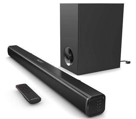 Slim Soundbar Subwoofer With Remote