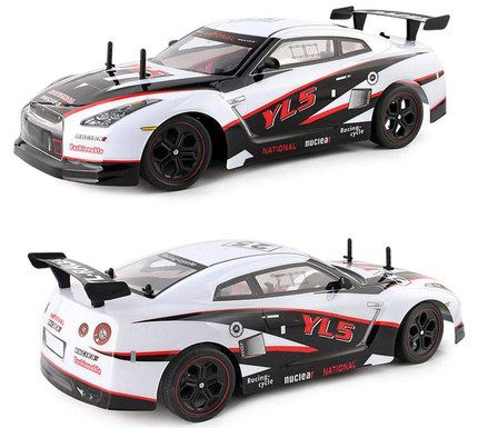 Racing Car In White And Black