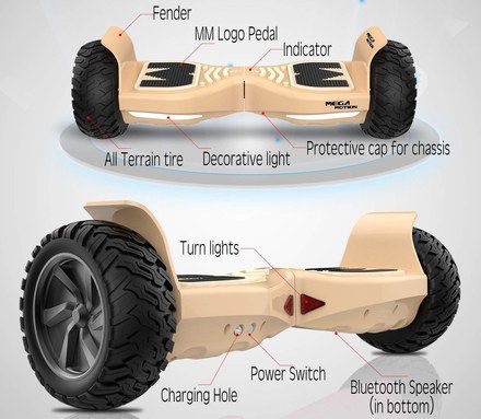 Buy Mega Motion Now Cream Colour Balancing Electric Scooter