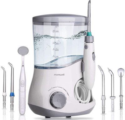 Get Mornwell Irrigator Now Water Flosser With White Nozzles