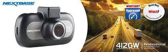 The Nextbase QUAD Dash Cam Car Camera Recorder In Grey And Black