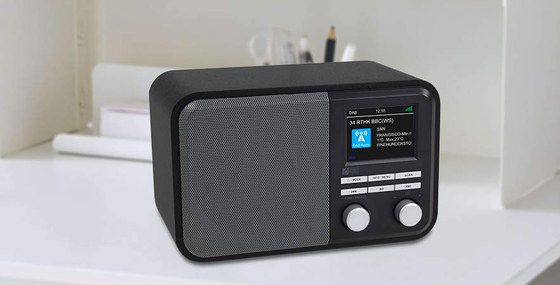 Bluetooth DAB WiFi Radio With Subwoofer In Black