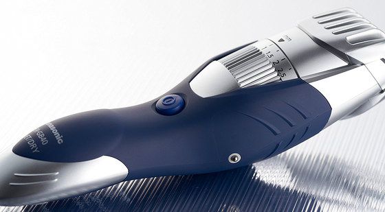 Hair Trimmer In Blue And Steel Effect