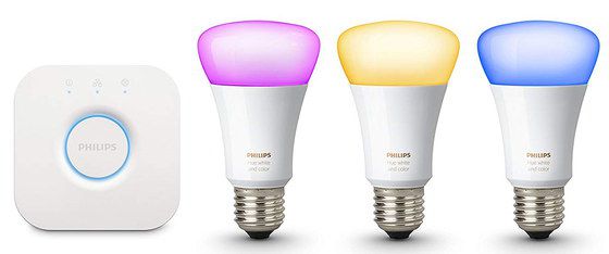 Smart LED Light Bulb In Multi Coloured Room