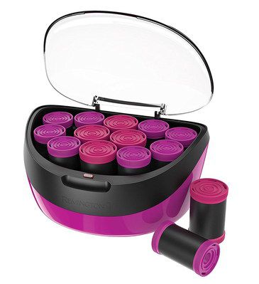 Remington Extra Large Hot Rollers Extra Large Heated Rollers In Purple Container