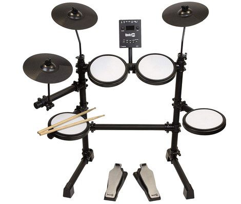 Black Mesh Drum Kit With Hi-Hat