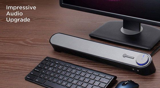 SonaVERSE USB Speaker Soundbar Portable USB Speaker Soundbar With Big Dial