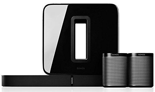 Get The Sonos Playbase Now Playbase With 2 Glossy Black Speakers