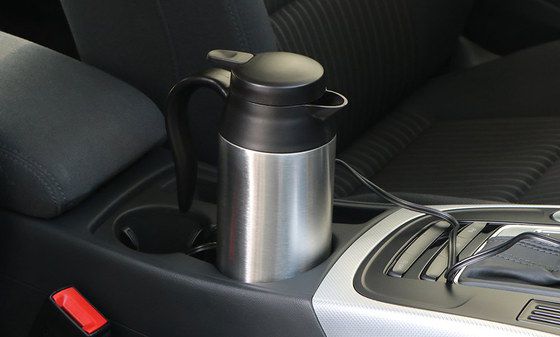 Steel Portable Kettle For Cars In Holder