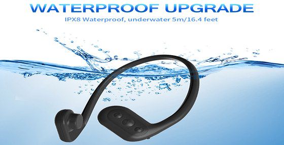 Tayogo Force Bone Conduction Underwater Earphones Mp3 Underwater Earphones Mp3 In Black On Water
