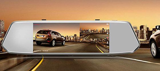 Toguard Rear View Mirror Reverse Cam Mirror Reverse Camera In Grey With Wide Angle