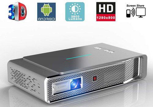 Buy TOUMEI Now 3D Smart Projector In Silver Finish