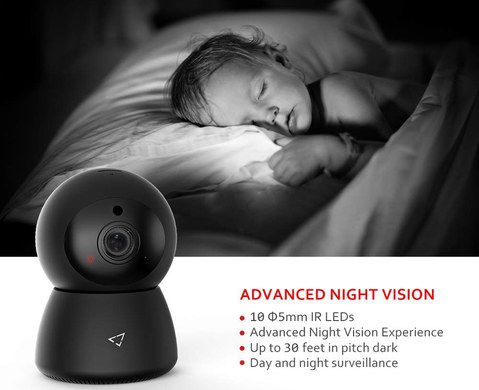WiFi Video Baby Monitor With Black Exterior