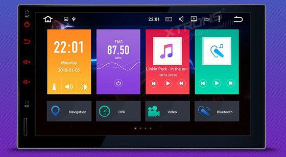 Bluetooth Double Din With Black NAV Screen