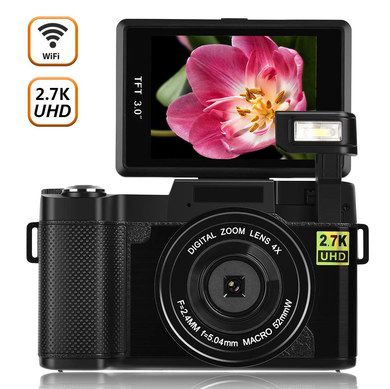 YinFun Vlogging Camera With WiFi Vlog Camera With WiFi With Strap Slots