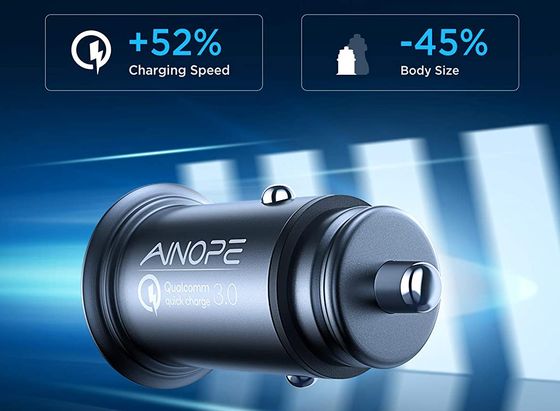 Anti-Corrosion Car Adapter USB Charger Adapter With Blue Light