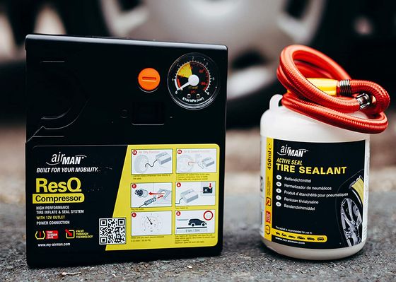 Puncture Repair Kit For Tyres In Dark Grey Finish