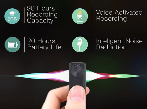 Buy aTTo Mini Now Voice Recorder In Black Case