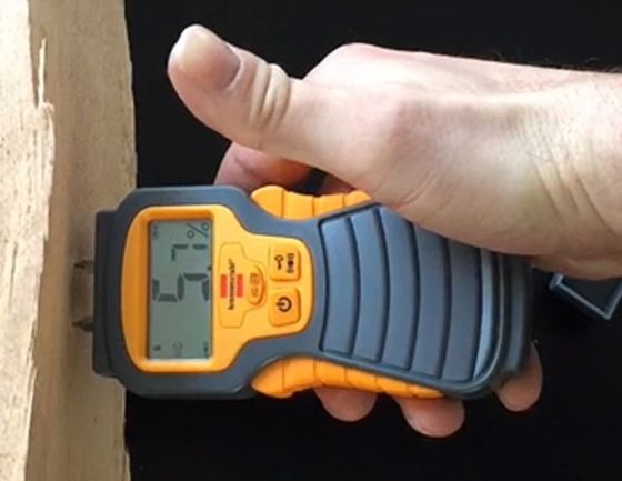 Big Screen Wood Moisture Meter Wood Moisture Meter In Green And Yellow