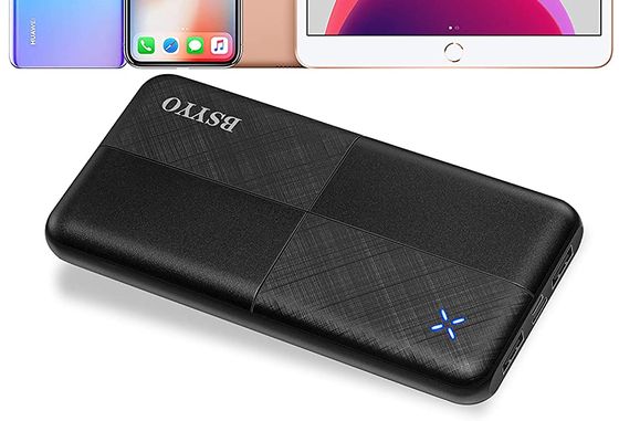 Metal Finish Power Bank Charger Charger With Tablet And Smartphone