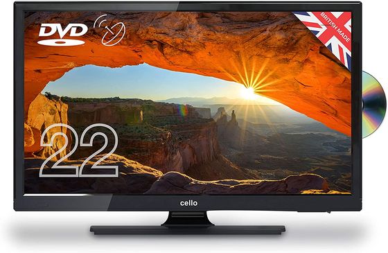 Cello 22 Inch 12V LED TV DVD Freeview 22 Inch 12V LED TV Freeview Black Frame