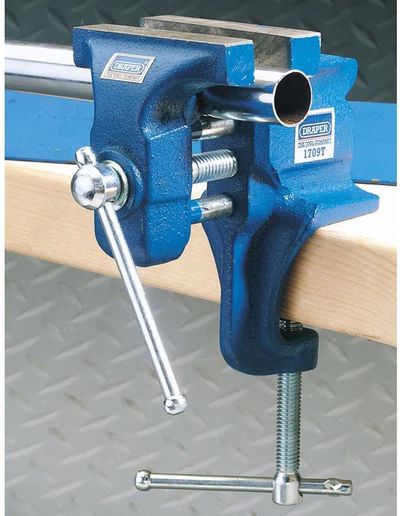 Draper Zinc Plated Carbon Steel Bench Vice Zinc Plated Carbon Steel Bench Vice