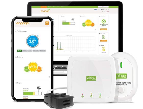 Efergy Smart Energy Monitor Whole Home HUB Energy Monitor HUB With Smartphone