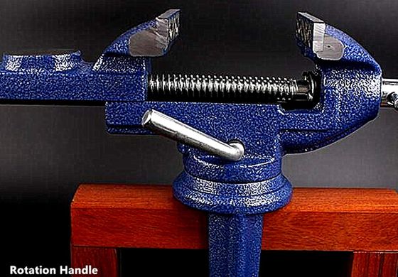 O-Shape Swivel Bench Vice Clamp In Blue