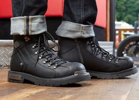 Harley-Davidson Electron Motorcycle Boot Premium Electron Motorcycle Boots Low Heel