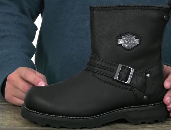 Harley-Davidson Leather Motorcycle Boots Black Leather Motorcycle Boots All Sizes