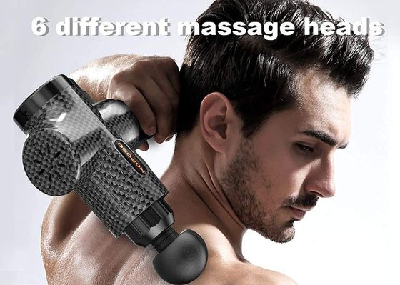 HOPOSO Sports Handheld Muscle Massager Gun Handheld Muscle Massager Gun Carbon Exterior