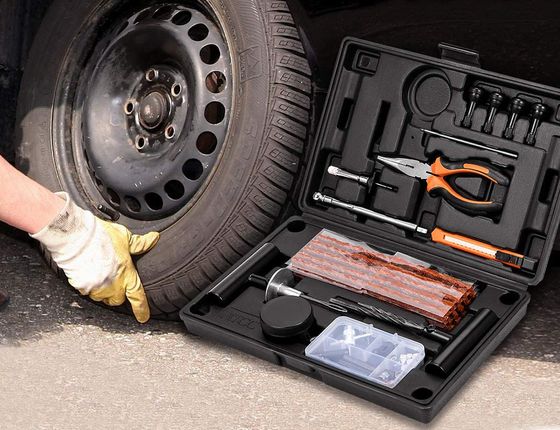 Flat Tyre Repair Kit For Car With Plugs
