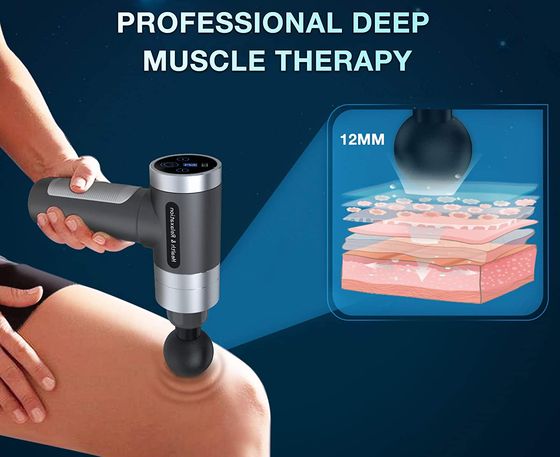 MILcea DIY Electric Handheld Massage Gun Electric Handheld Massage Gun With 6 Heads